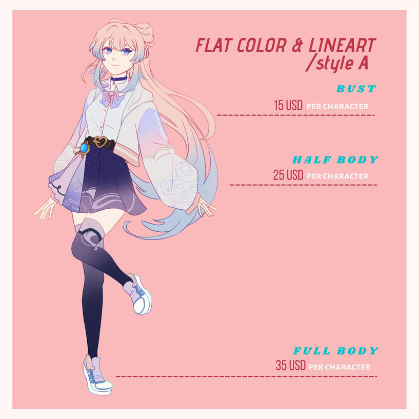 Style A Colored Sketch