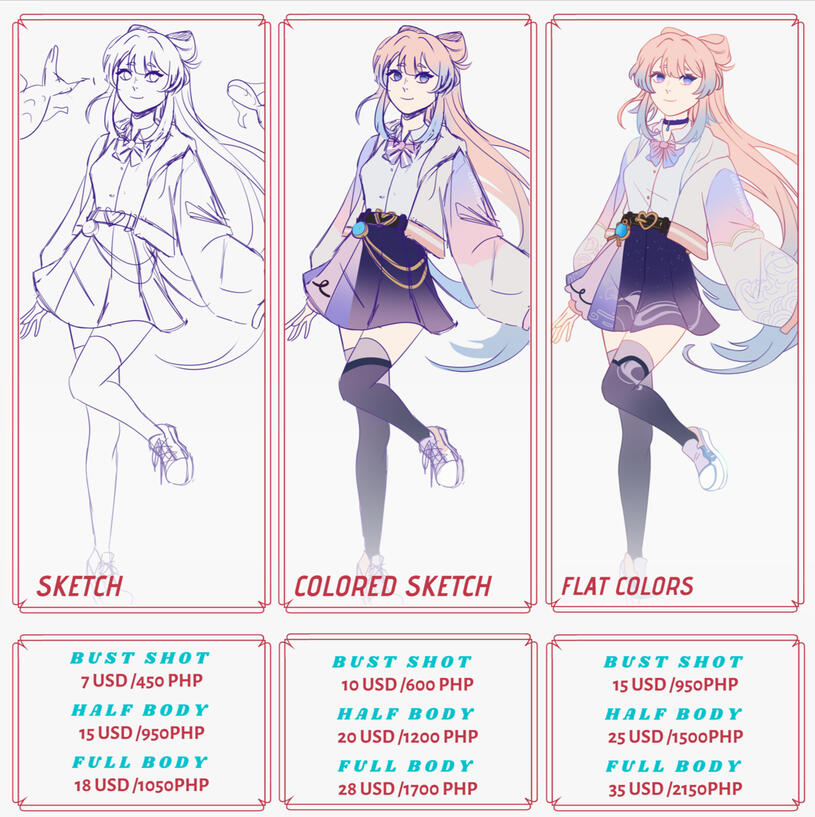 Style A Colored Sketch Style A Colored Sketch